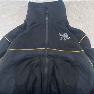 Vintage Phoenix Roadrunners Jacket Mens Large Black ECHL Reebok Platinum Shield
